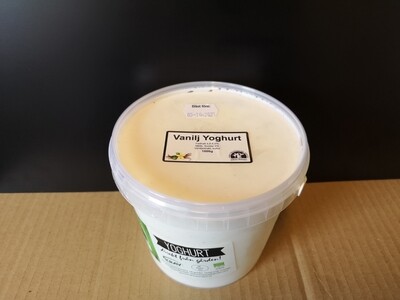 Vaniljyoghurt i hink 1 liter 