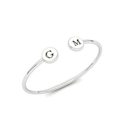 Engravable Initials Bangle