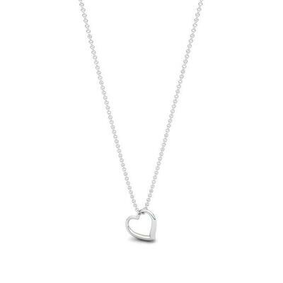 The Celia Hanging Heart pendant Silver