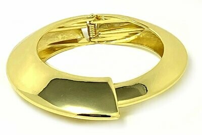 Damen Armspange / Armreif in extravaganter ovaler Form Gold oder Silberfarben Damen Armspange / Armreif in extravaganter ovaler Form Gold oder Silberfarben