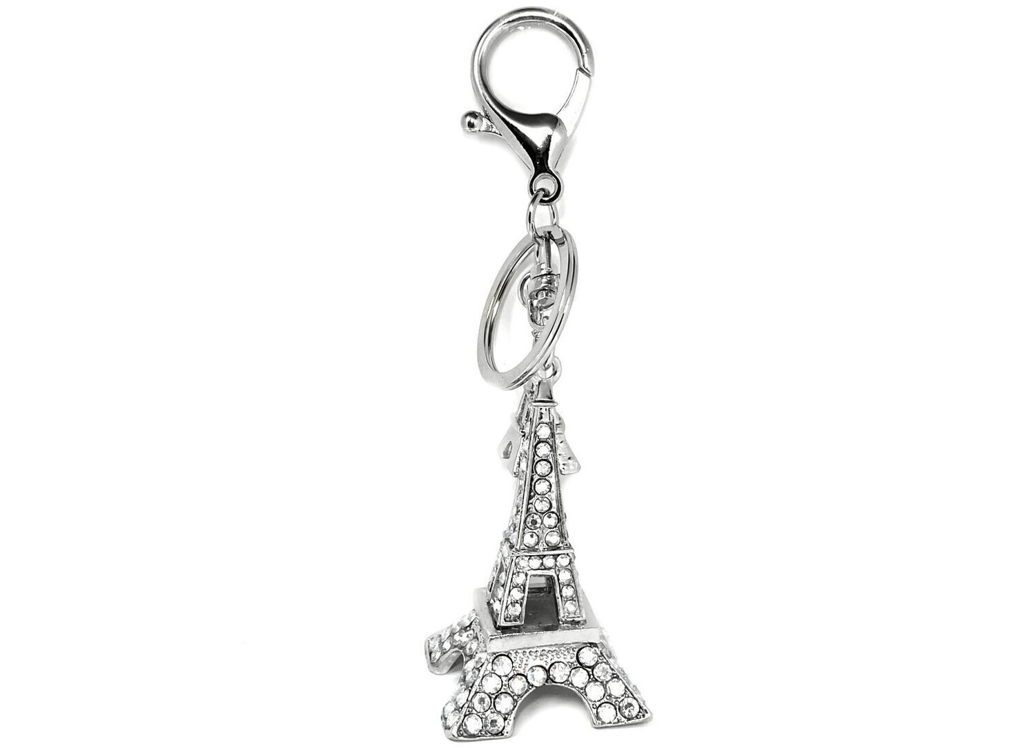 Taschenanhänger Schlüsselanhänger EIFELTURM mit Strass 7cm