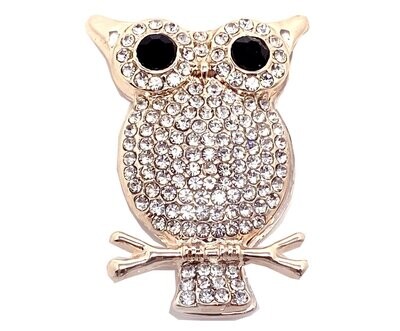 Brosche Schalclip mit Magnetclip Strass Rosegold Silber 4,5cm Brosche Schalclip mit Magnetclip Strass Rosegold Silber 4,5cm