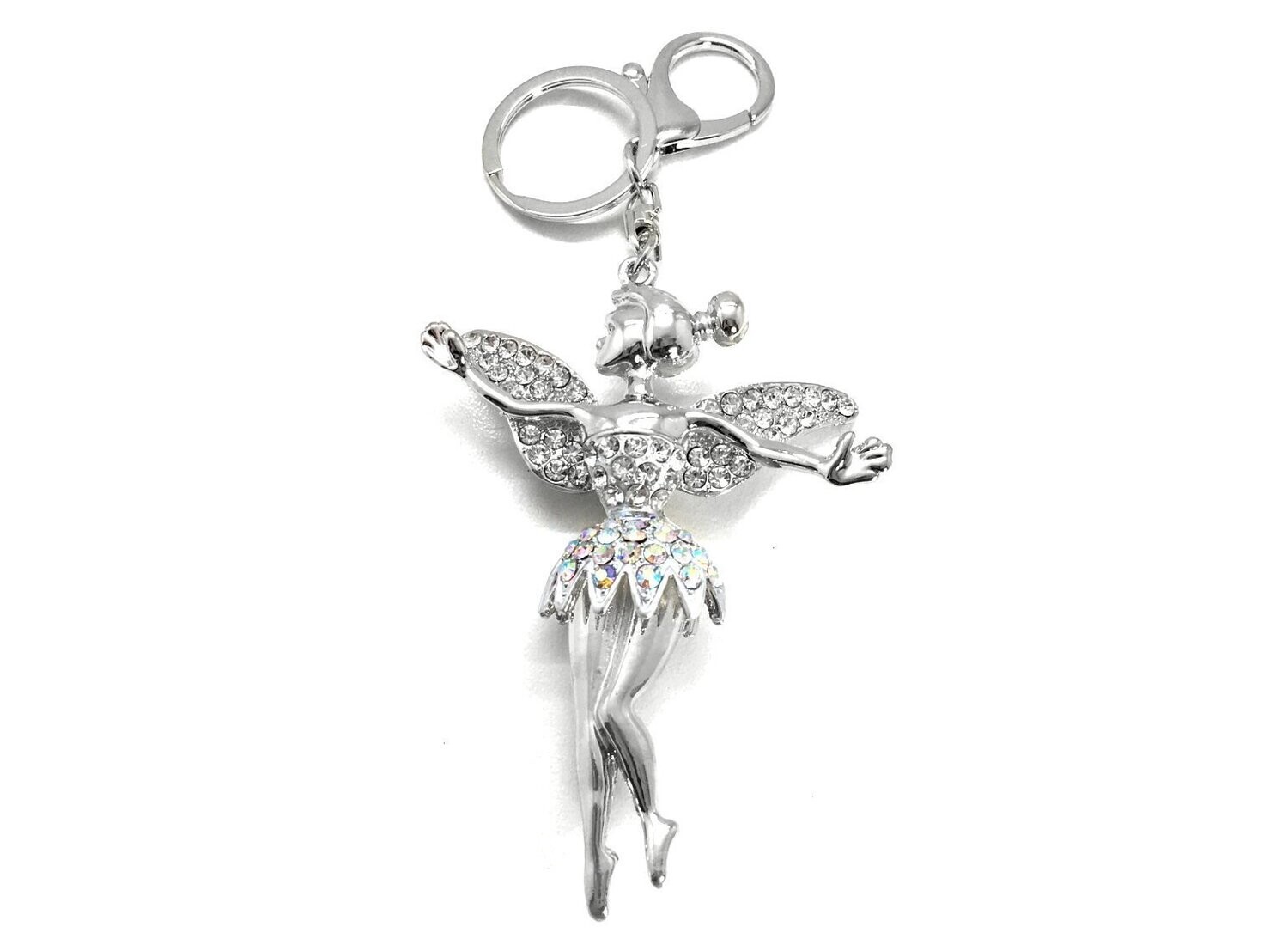 Taschenanhänger Schlüsselanhänger ELFE Gold mit Strass 16CM