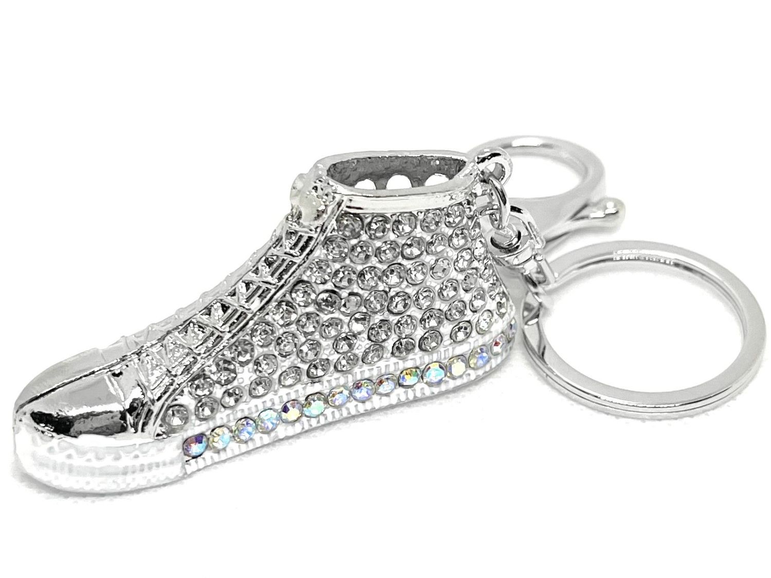 Taschenanhänger Schlüsselanhänger Schuh Sneaker Turnschuhe mit Strass 6,5cm