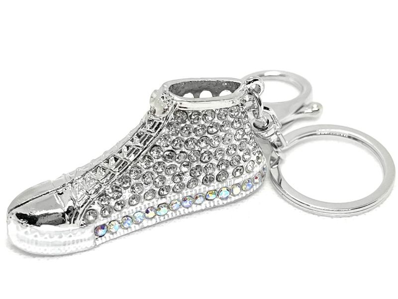 Taschenanhänger Schlüsselanhänger Schuh Sneaker Turnschuhe mit Strass 6,5cm