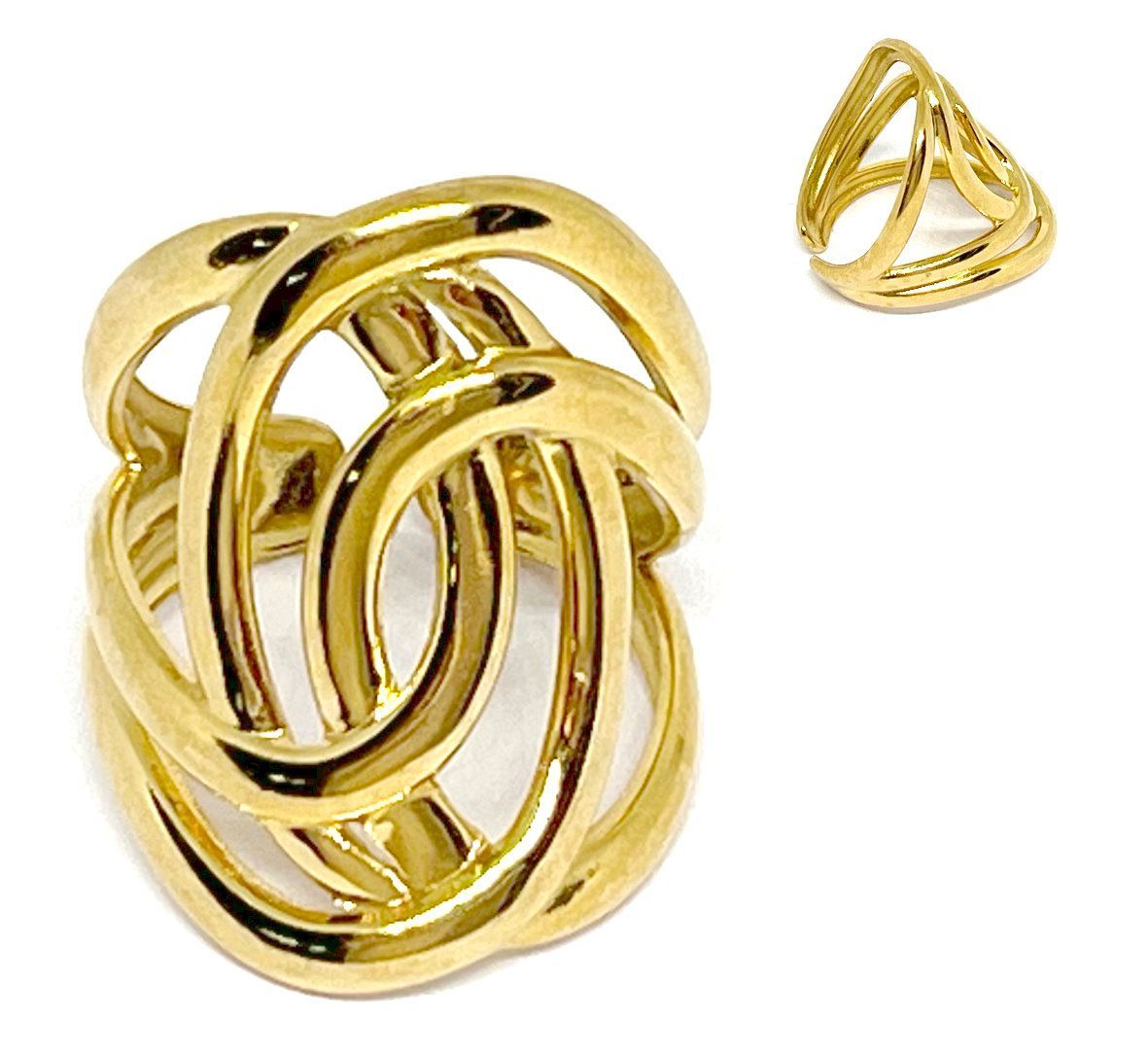 Setzen Sie ein absolut markantes, luxuriöses und extravagantes Mode-Statement mit diesem opulenten Breitband-Statement-Ring i