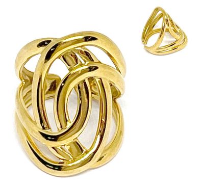 Setzen Sie ein absolut markantes, luxuriöses und extravagantes Mode-Statement mit diesem opulenten Breitband-Statement-Ring i