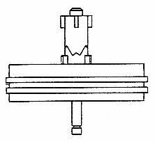 UHER 4000/4200/4400 / Auflageteller links (kurze Achse) - für Bandtransport Rücklauf