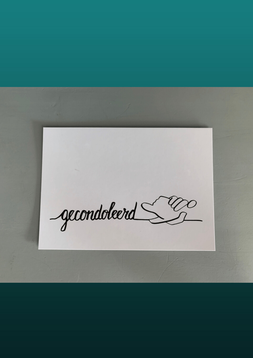 Kaart Gecondoleerd