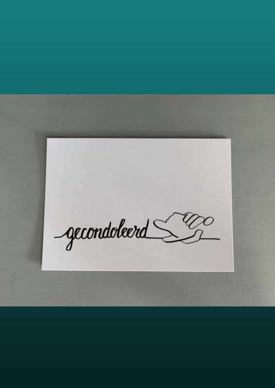 Kaart Gecondoleerd