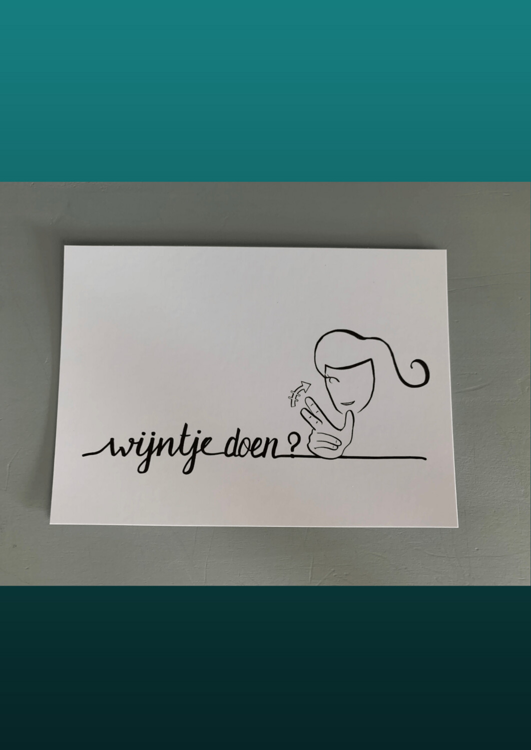 Kaart Wijntje doen?