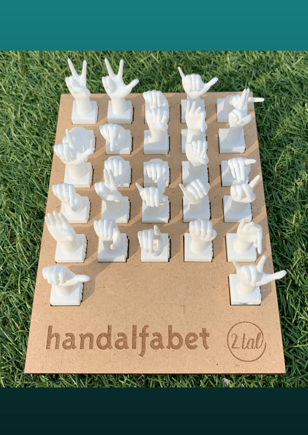 Handalfabet 3D compleet