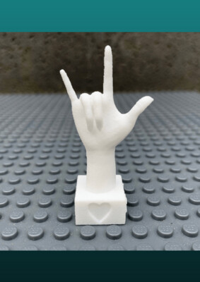 I-LOVE-YOU hand 3D