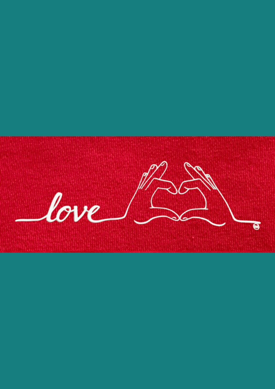 Shirt LOVE Rood