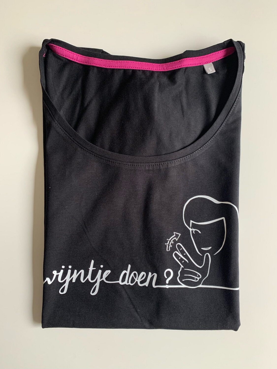 Dames Shirt “Wijntje doen”