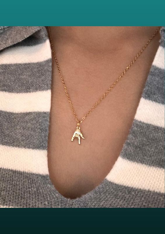 I-LOVE-YOU ketting goud