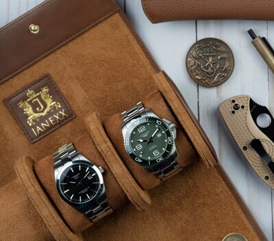3pcs Watchroll in Deer Brown