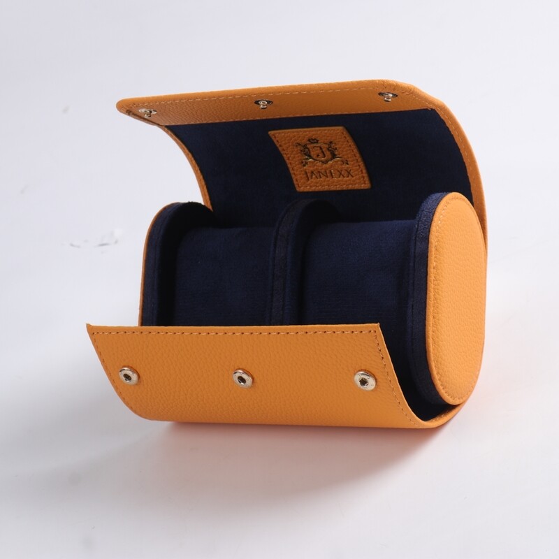 2er Uhren Etui Tiger Orange