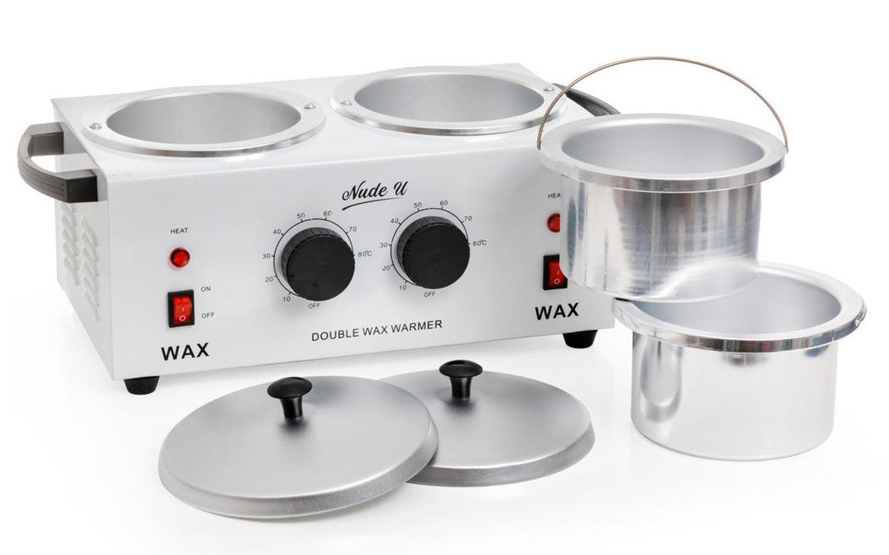 NudeU Professional Double Wax Warmer (2x400ml capacity)