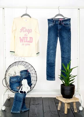 Blue Denim, Jeanshose , lang