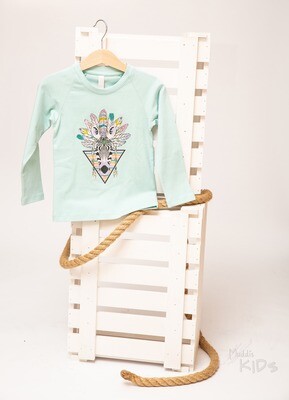 Hellblaues Longsleeve mit Aufdruck