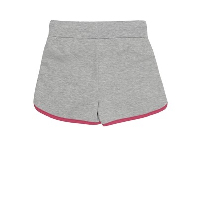 Kurze Hose in grau/pink