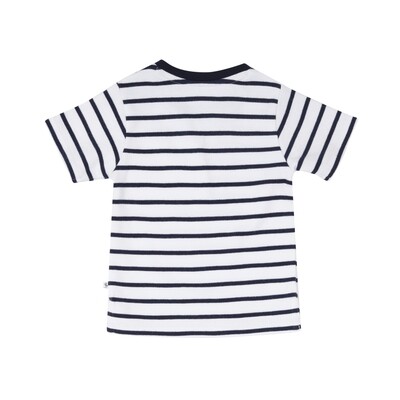 T-Shirt blau-weiss gestreift