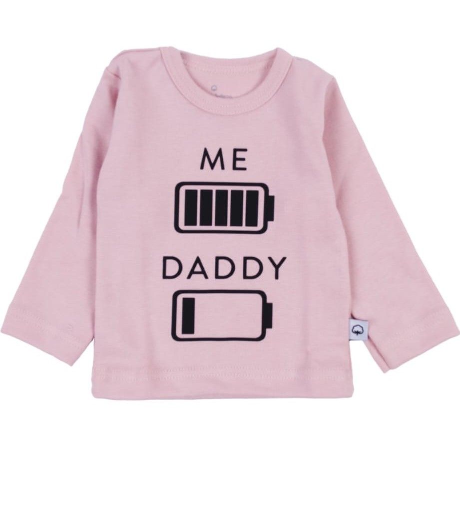Long Sleeve, rosa, &quot;ME.... DADDY....&quot;
