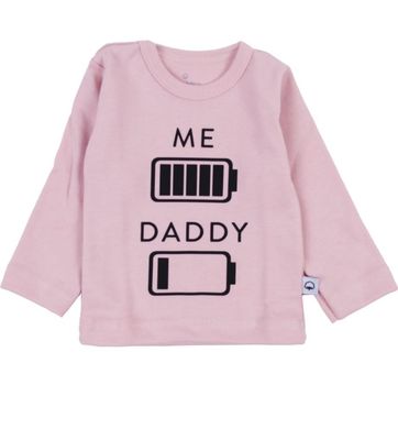 Long Sleeve, rosa, &quot;ME.... DADDY....&quot;