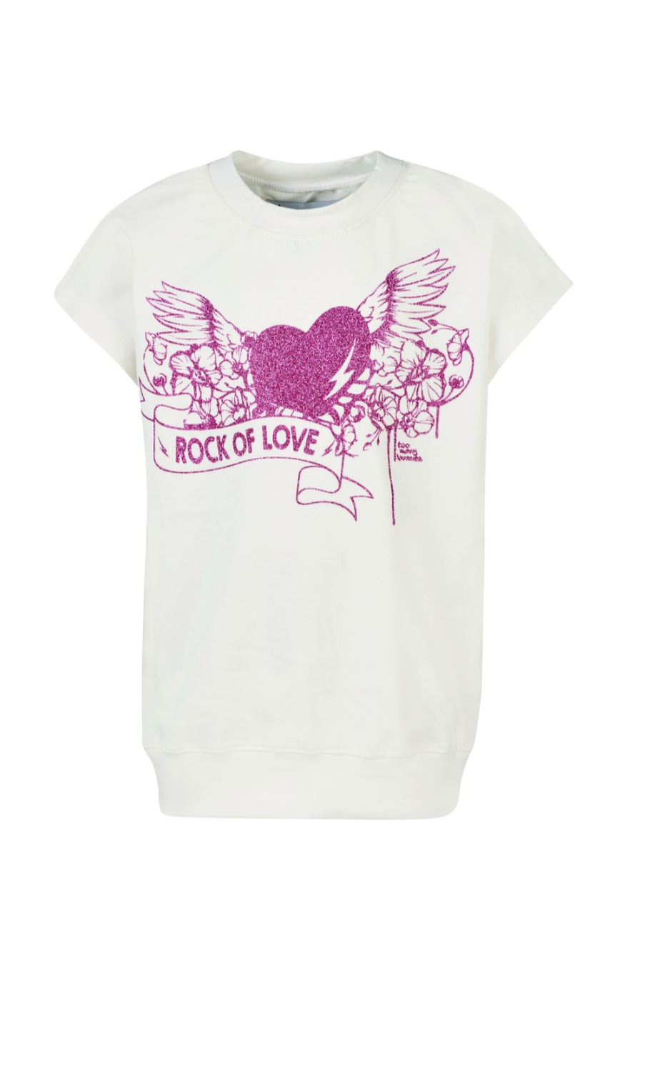DOLORES Shirt mit Glitzeraufdruck