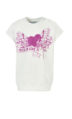 DOLORES Shirt mit Glitzeraufdruck