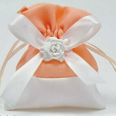 Organza Beutel mit Blume