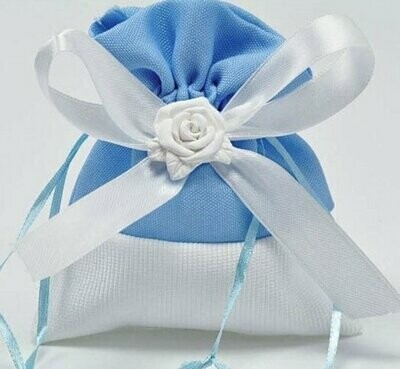 Organza Beutel mit Blume