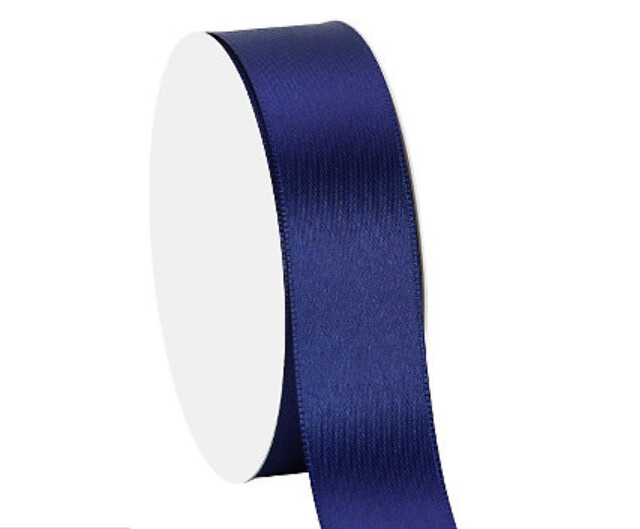 Satinband Dunkelblau