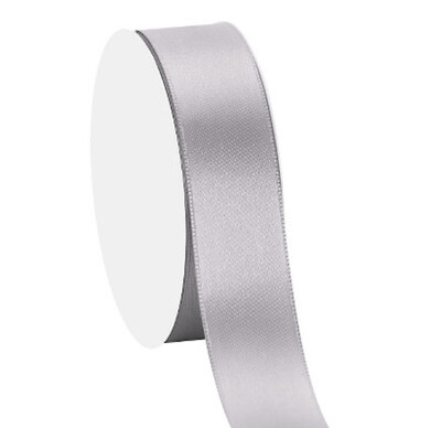Satinband Silber