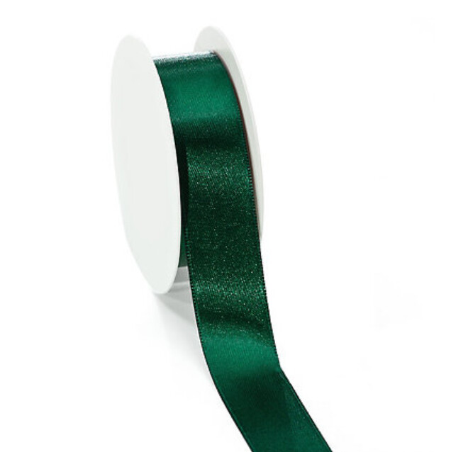 Satinband Dunkelgrün
