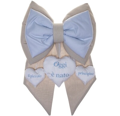 FIOCCO NASCITA BLAU/ROSA
