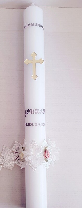 ELEGANT KOMMUNIONSKERZE