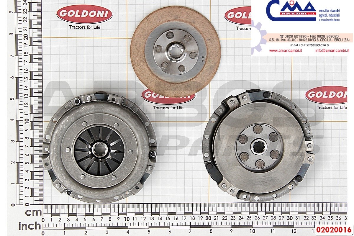 Kit frizione doppio disco diametro 110 mm Goldoni