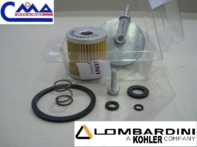 Kit filtro nafta con supporto Lombardini Goldoni Ferrari per 10 cv