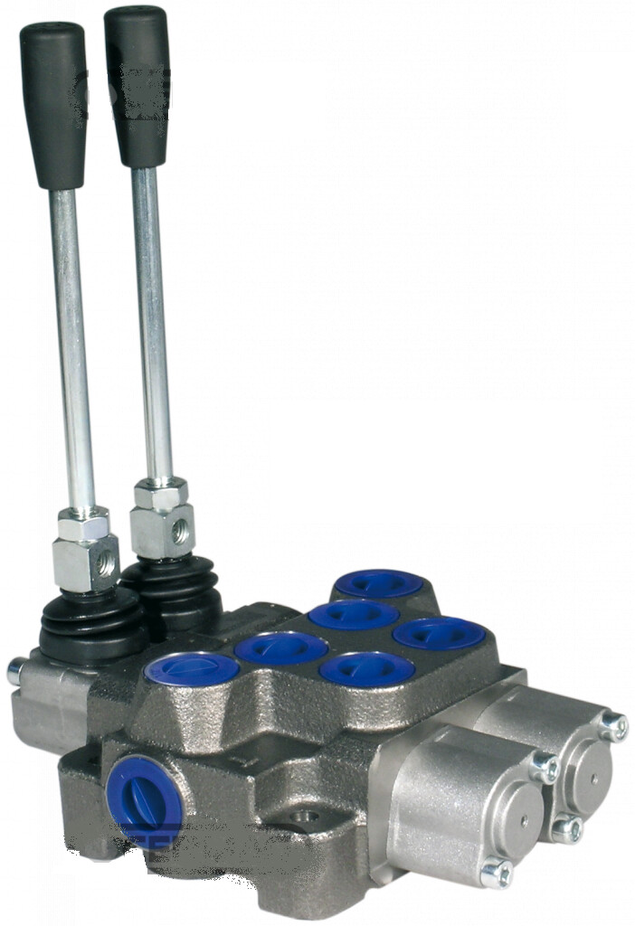 Distributore doppio effetto a due leve da 1/2&quot;