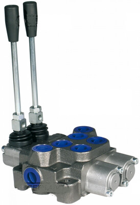 Distributore doppio effetto a due leve da 1/2&quot;