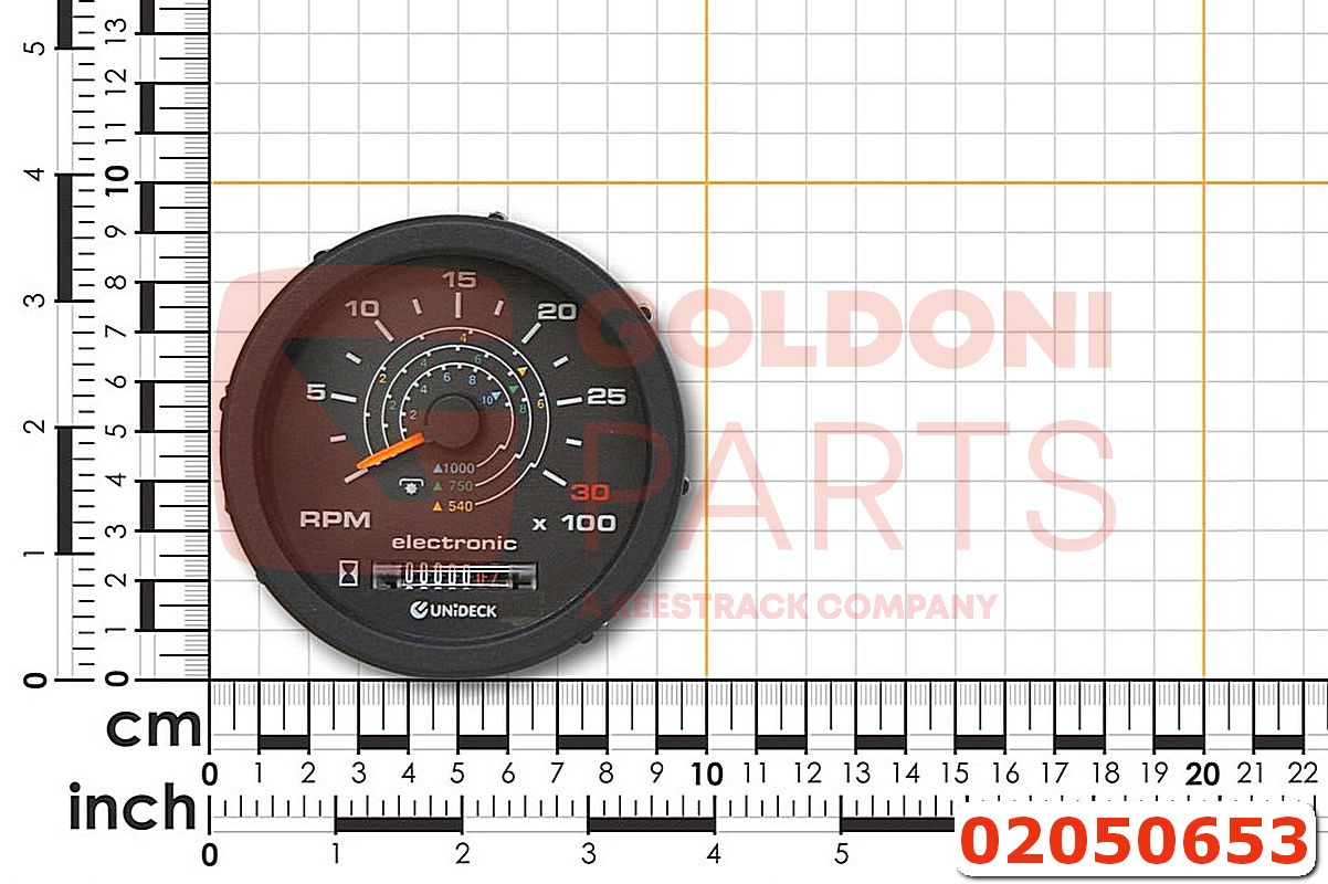 Contagiri con contaore elettrico GOLDONI 3000 giri