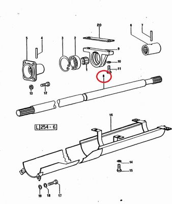 Albero Doppia Trazione per Lamborghini R483DT e R583DT albero dt per R483DT e R583DT 254.2612.0/10