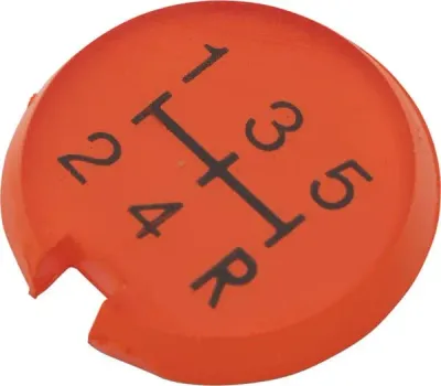 Calotta, simbolo, ideogramma leva cambio, marce