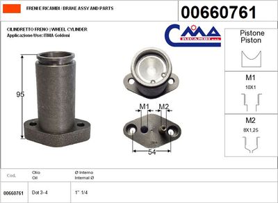 Cilindretto - frizione di sterzo - Goldoni - ITMA - 00660761