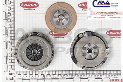Kit - frizione doppio disco - diametro 110 mm - Goldoni - 02020016