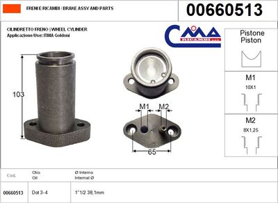 Cilindretto - frizione di sterzo - Goldoni - ITMA - 00660513