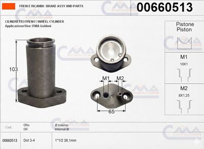 Cilindretto - frizione di sterzo - Goldoni - ITMA - 00660513