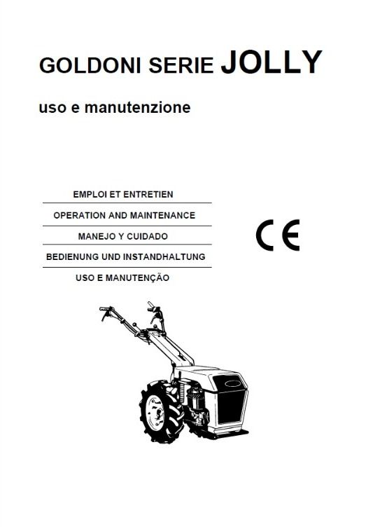 Manuale uso e manutenzione Jolly